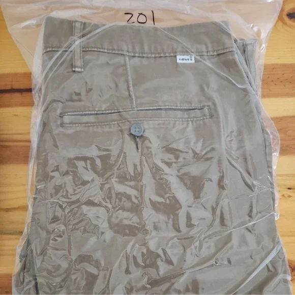 Levis Straight Stretch Chino Pants Mens 36x30 Khaki - Picture 13 of 13